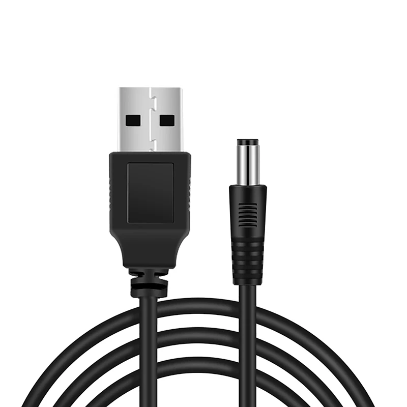 

5pcs DC Power Cable 80CM USB Port To 5.5 x 2.1mm 5V DC Barrel Jack Connector Wire Cables For LED Lamps Or Other Devices
