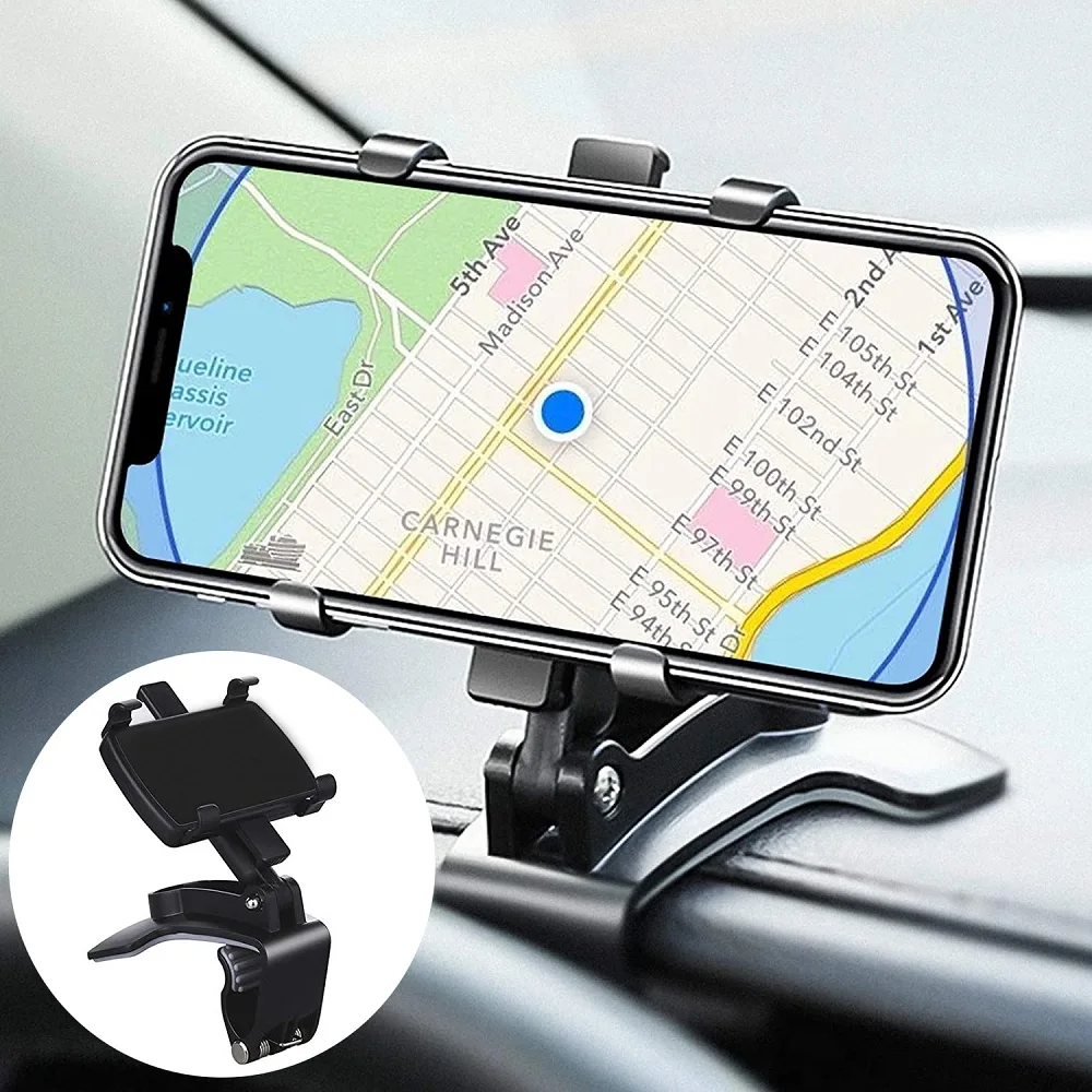 Car Dashboard Phone Holder Car Rearview Mirror Sun Visor Cell Phone Stand Mount for iPhone Samsung In Car GPS Navigation Bracket