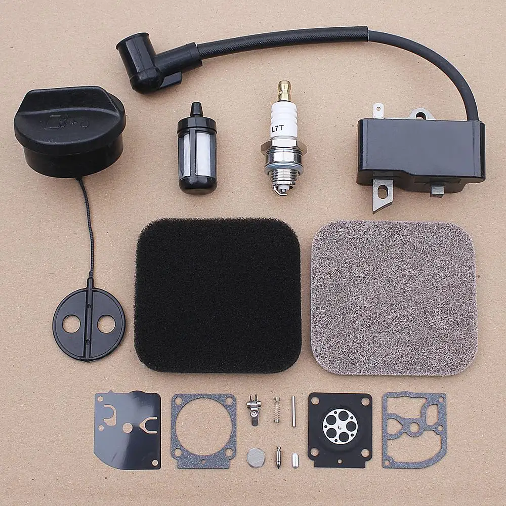 

Катушка зажигания воздушный топливный фильтр газовый колпачок для Stihl FS75 FS80 FS85 триммер 4137 124 1500 Вт Свеча зажигания карб ремонтный комплект