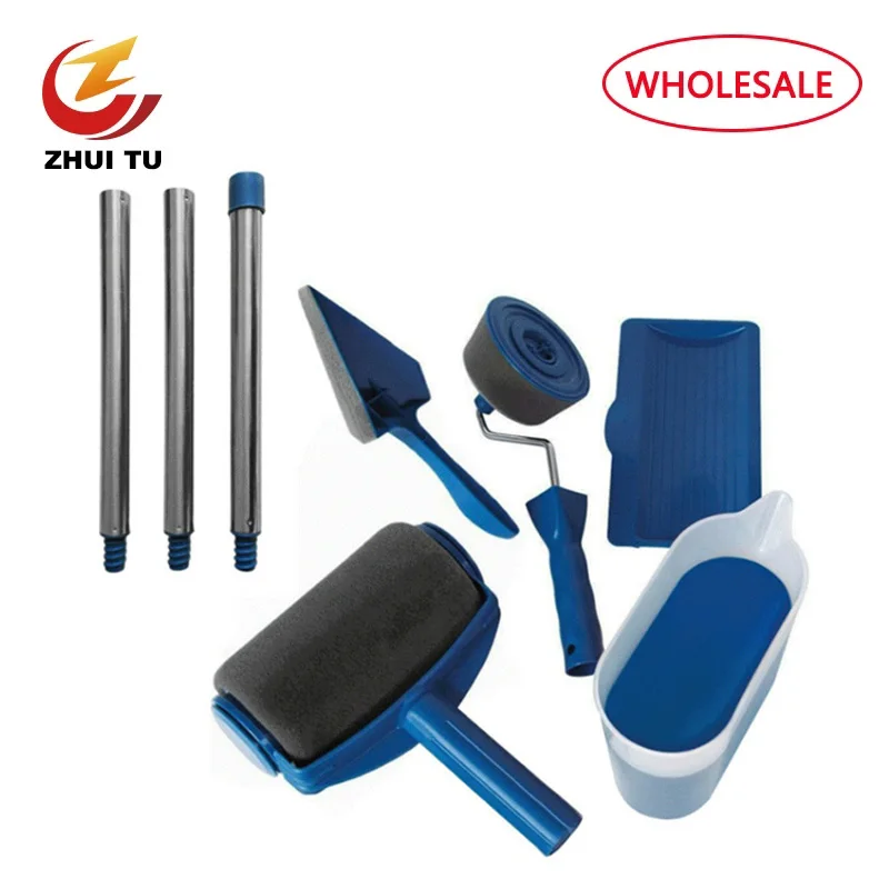 Multifunktionale Tragbare Farbroller Pinsel Professionelle Nicht-Tote Ecke Roll Pinsel Wand Reparatur Dekoration Werkzeug Set