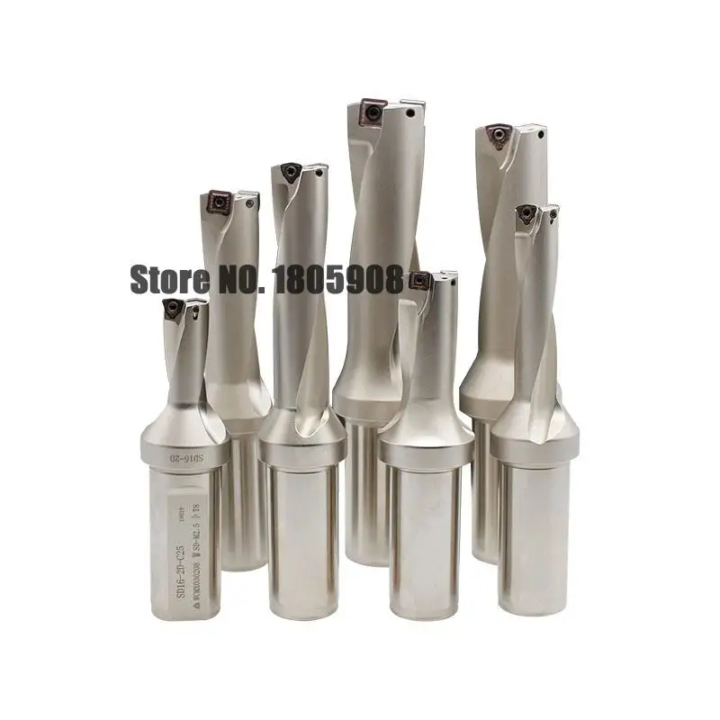 SP U-taladro de 13mm-45mm, 2D/3D/4D/5D de profundidad, taladro rápido, broca Indexable, perforación, para cada hoja de serie SP, maquinaria, tornos, CNC