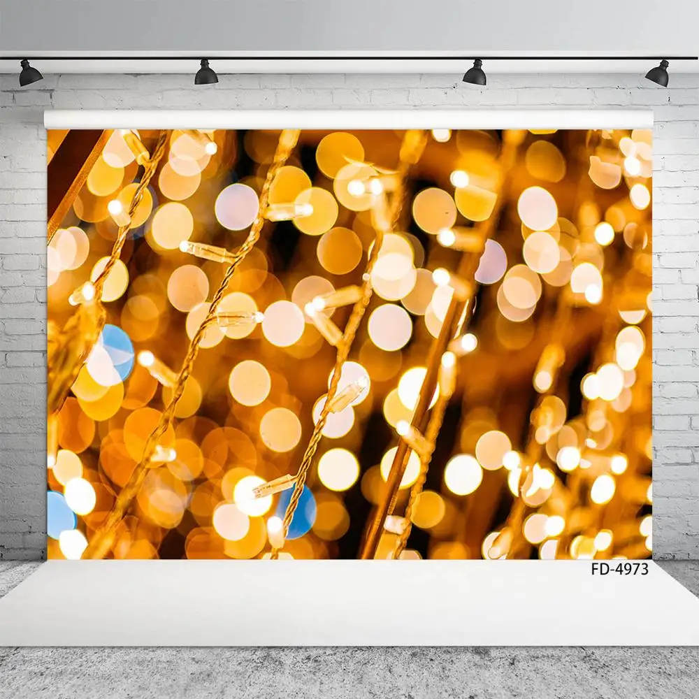 

Flare Bokeh String Lights Photographic Backdrop Vinyl Cloth Background for Baby Children Birthday Party Photocall Photo Studio