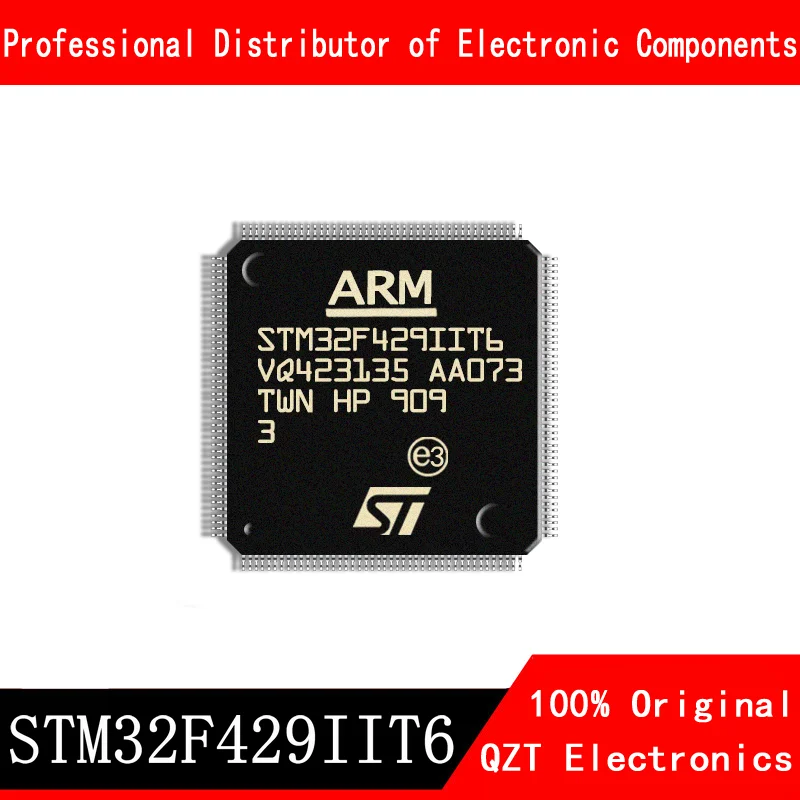 Microcontrolador MCU original STM32F429IIT6 STM32F429 LQFP176, 5 unids/lote, en Stock