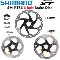 SHIMANO XT SM RT86 Ice Point Technology Brake Disc 6 Bolt M8000 Mountain Bikes Disc SHIMANO RT86 160MM 180MM 203MM MTB Part