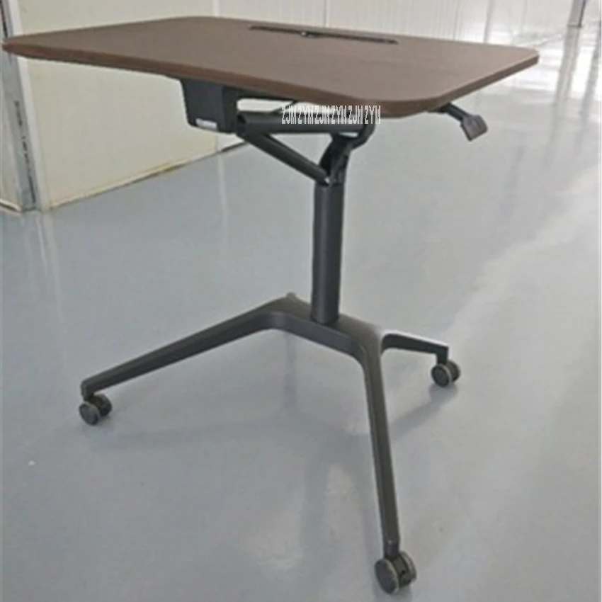 Table d'ordinateur pliante réglable mobile, pied en aluminium, colonne montante en alliage d'aluminium, planche NW, bureau d'ordinateur portable pliant multifonctionnel, ZL010