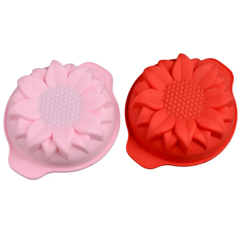 

1 Pc Silicone Cake Mold Sunflower Shape Non-stick Pudding Mould Muffin Pan Bakeware Baking Tool