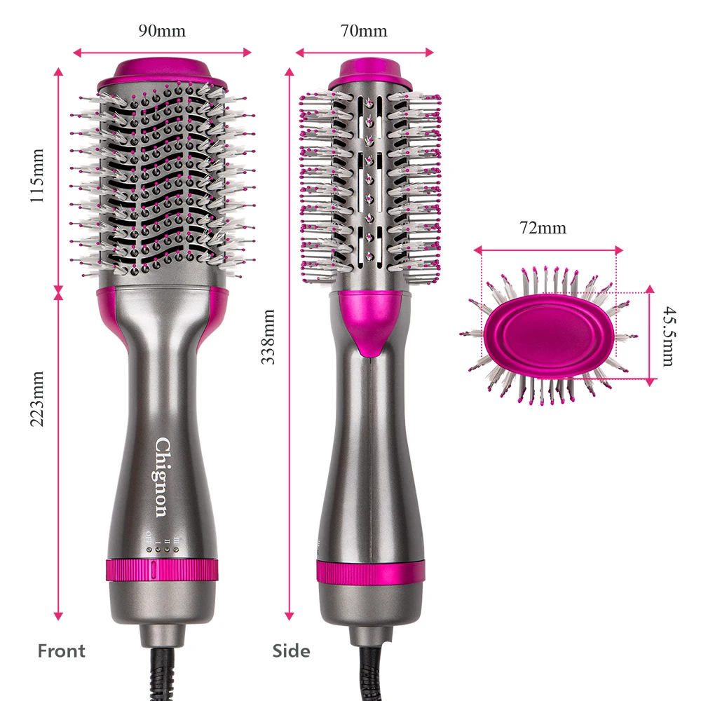 Không Khí Nóng Lược Máy Sấy Tóc Chải Thổi Máy Sấy Tóc Một Bước Máy Sấy Tóc Và Volumizer Nâng Cấp Máy Thổi Bàn Chải Máy Sấy Tóc cột Tóc