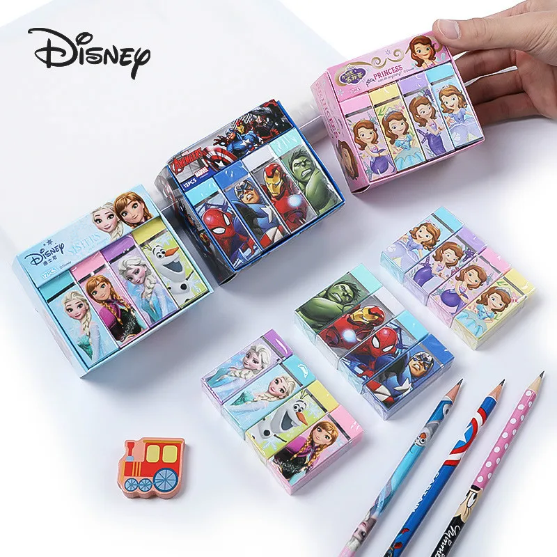 Imagem -02 - Disney Congelado Marvel Princesa Sophia Borracha Material Escolar de Escritório Papelaria Prêmio das Crianças Presente Natal dos Desenhos Animados Borracha