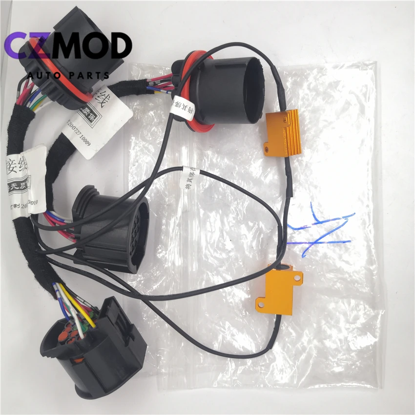 CZMOD Car Headlight Modification Upgrade Special Wiring Adapter Harness For 16-20 Jaguar F-PACE From Xenon To LED Plug And Play