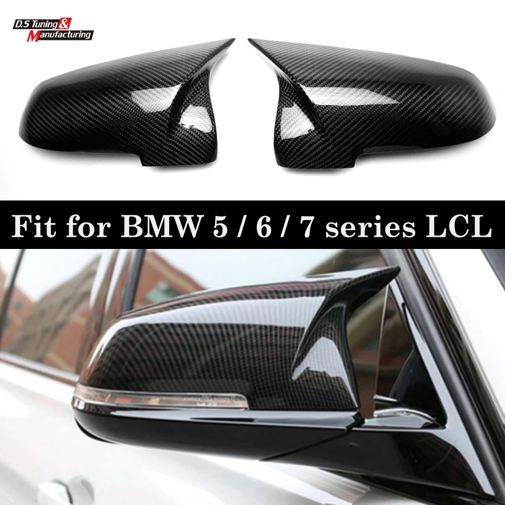 

Carbon Fiber Rearview Mirror Cover Caps Replacement For BMW 5 6 7 Series F10 F11 F18 F07 F06 F12 F13 F01 F02 F03 F04 Facelifted