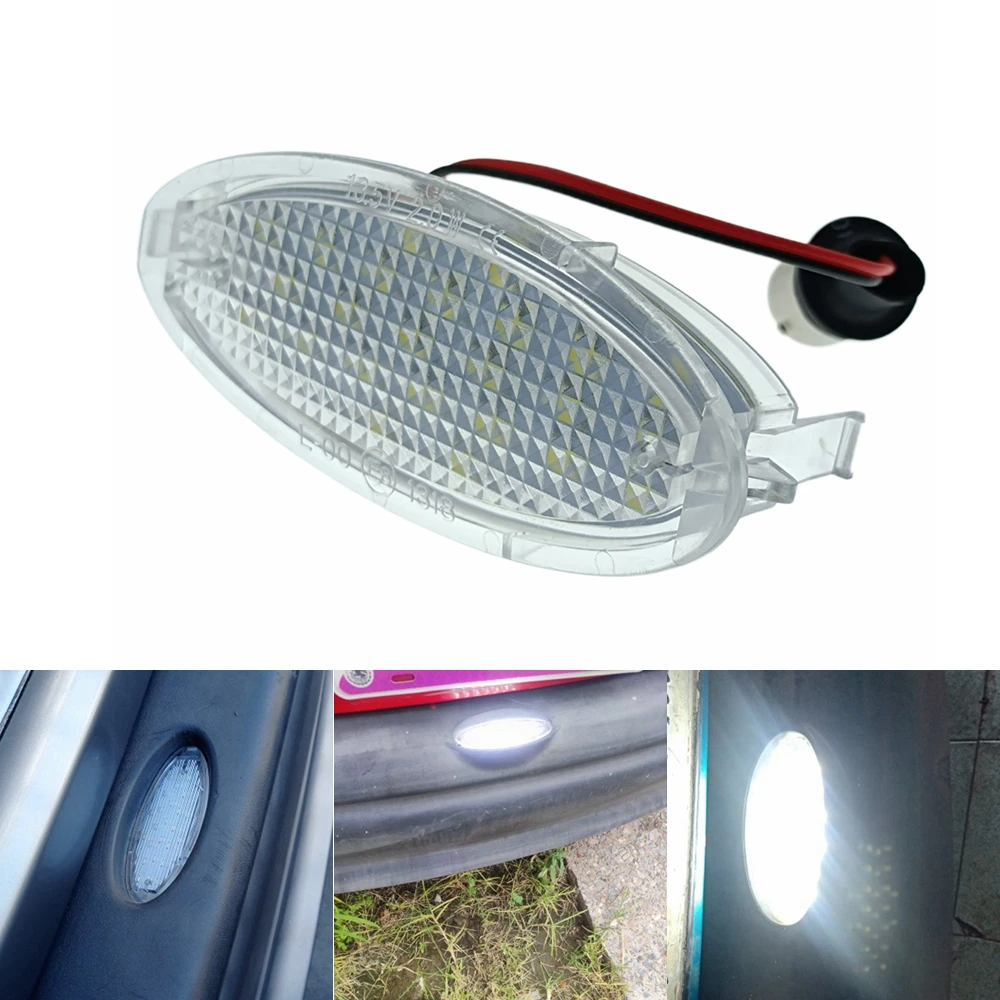 1Pcs Voor Opel Vauxhall Astra F Hatchback Kabriolet Corsa B Vectra Canbus Auto 24LED License Number Plate Light Lamp