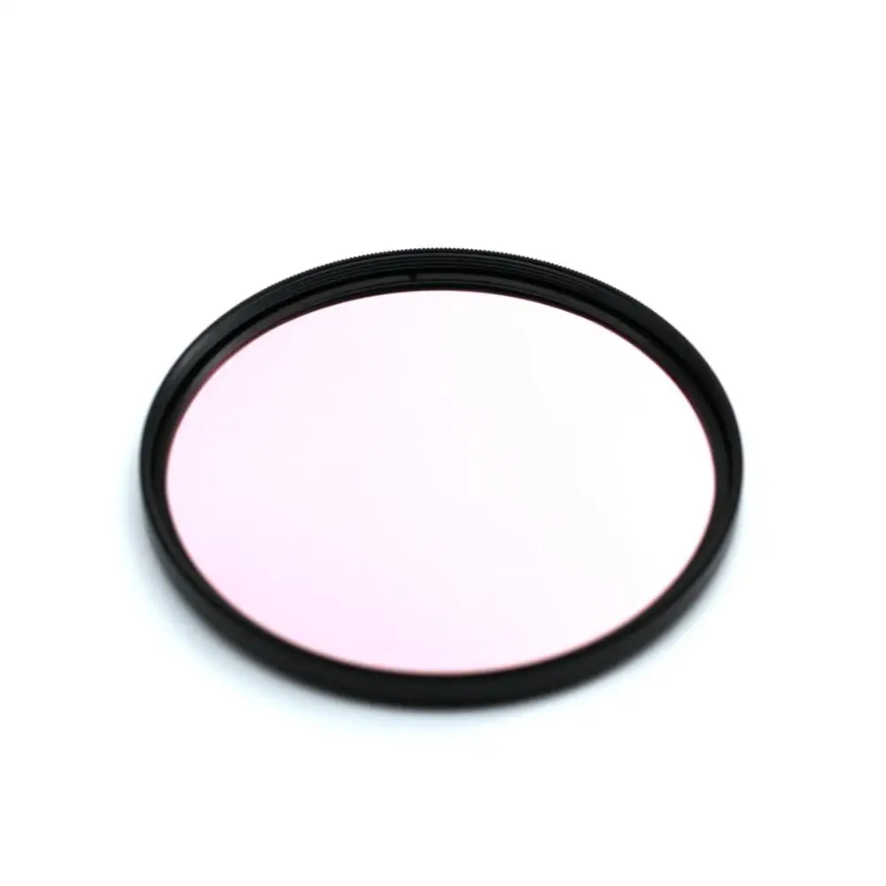 Lentille en verre otical TB1(SL-1A), 52mm avec cadre métallique, filtre de lucarne en verre rose