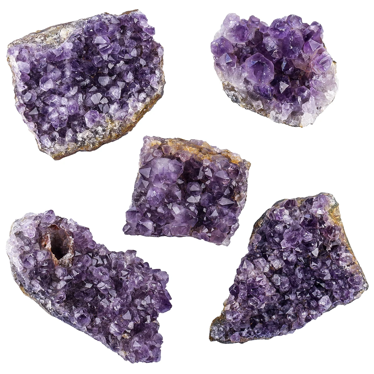 TUMBEELLUWA Irregular Natural Geode Amethyst Cluster Rough Crystal Stone Healing Mineral Specimen Home Decoration Room Ornaments