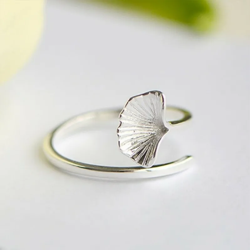 Free Shipping 925 Sterling Silver leaf vintage open Rings For Women Jewelry Beautiful Finger Open Rings For Party Birthday Gift