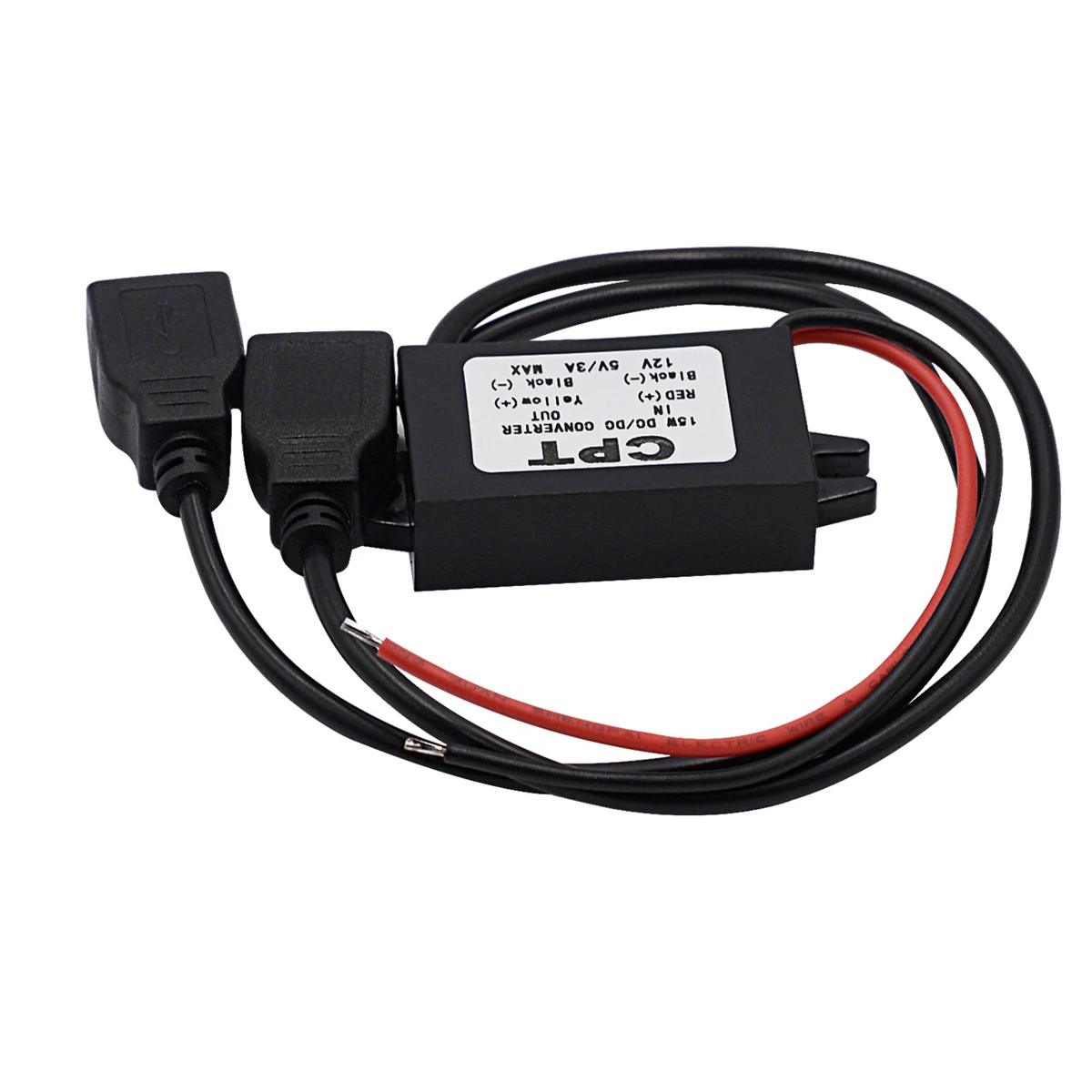 12V to 5V 3A 15W DC Converter Buck Module Power Supply Regulator Dual USB Output Adapter view 2