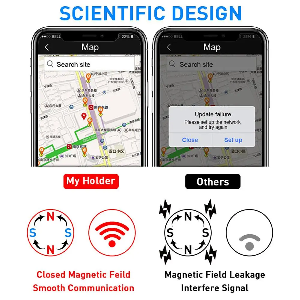 Universal Car Cell Phone Holder Magnetic Air Vent Magnet Mobile Phone Car Holder 360 Rotating Anti-slip Bracket Car Mount Holder