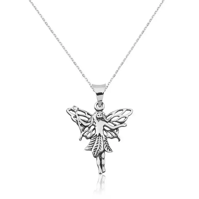 Silver Devil Necklace 925 Sterling Women Fine Jewelry Wedding Party Birthday Gift - Box - Pendant - Chain Choker - Female - Ladies - Fashion