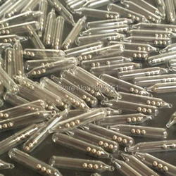 200pcs/lot 3mm 4mm 5mm fishing accessories tube glass Lure Rattles for soft bait Glass Tube noisy ringing balls Shake