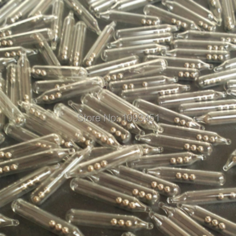 200pcs/lot 3mm 4mm 5mm fishing accessories tube glass Lure Rattles for soft bait Glass Tube noisy ringing balls Shake