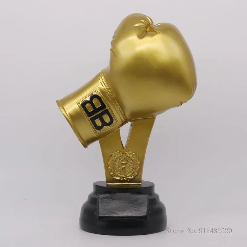 Universal Boxing Gloves Trophy, Resin Crafts, Commemorative Gifts, Home Decoration, Boxing Awards Supplies, New