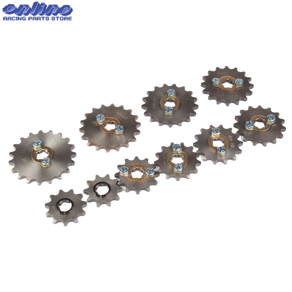 420# 20mm 10 11 12 13 14 15 16 17 18 19 Teeth Front Engine Sprocket For Dirt Pit Monkey Dax Bike Go Kart ATV Quad Motorcycle