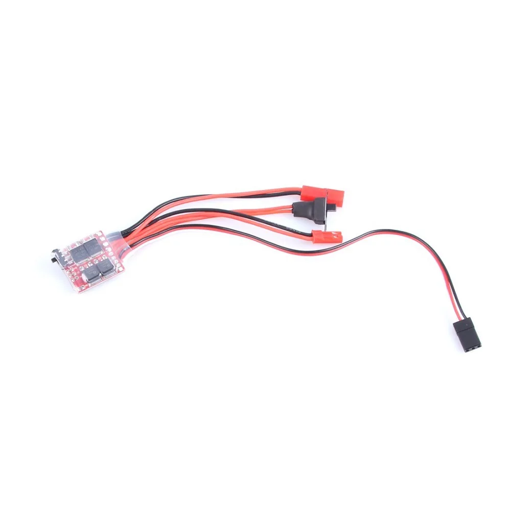 RC Mini 20A ESC Motor Speed RC ESC 2KHz Forward Reverse Brush Brake RC 2S for SCX24 Controller Boat Car Prototank Top Regulator