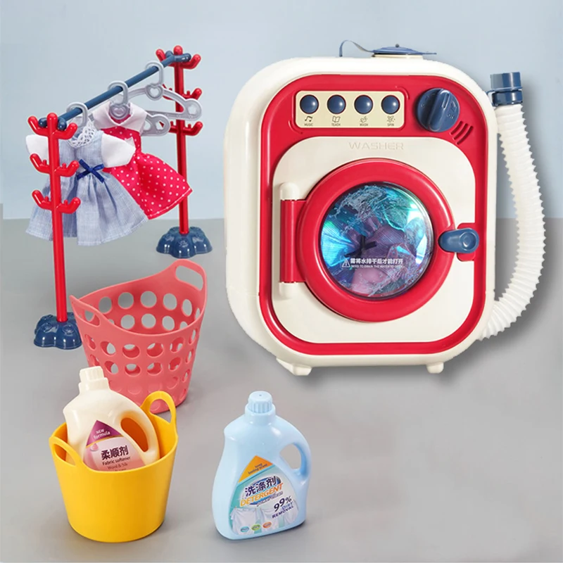 Children's drum washing machine toy set YY6011 simulation early education toy multi-function rotating water