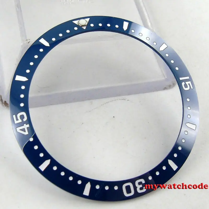 Wysokiej jakości 38mm czarny niebieski ceramiczna ramka szkiełka zegarka wkładka do 40mm submariner męski zegarek