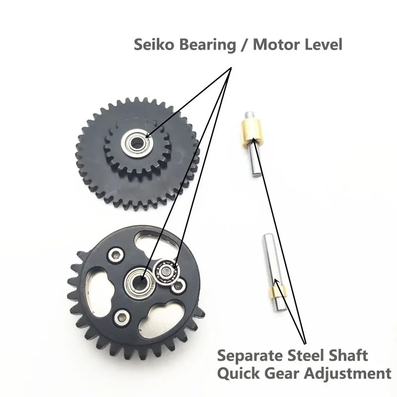 13:1 16:1 18:1 With Bearing Steel Cutting High Speed Gear Set for Jinming SLR Kublai FB Airsoft Paintball Game Accessories