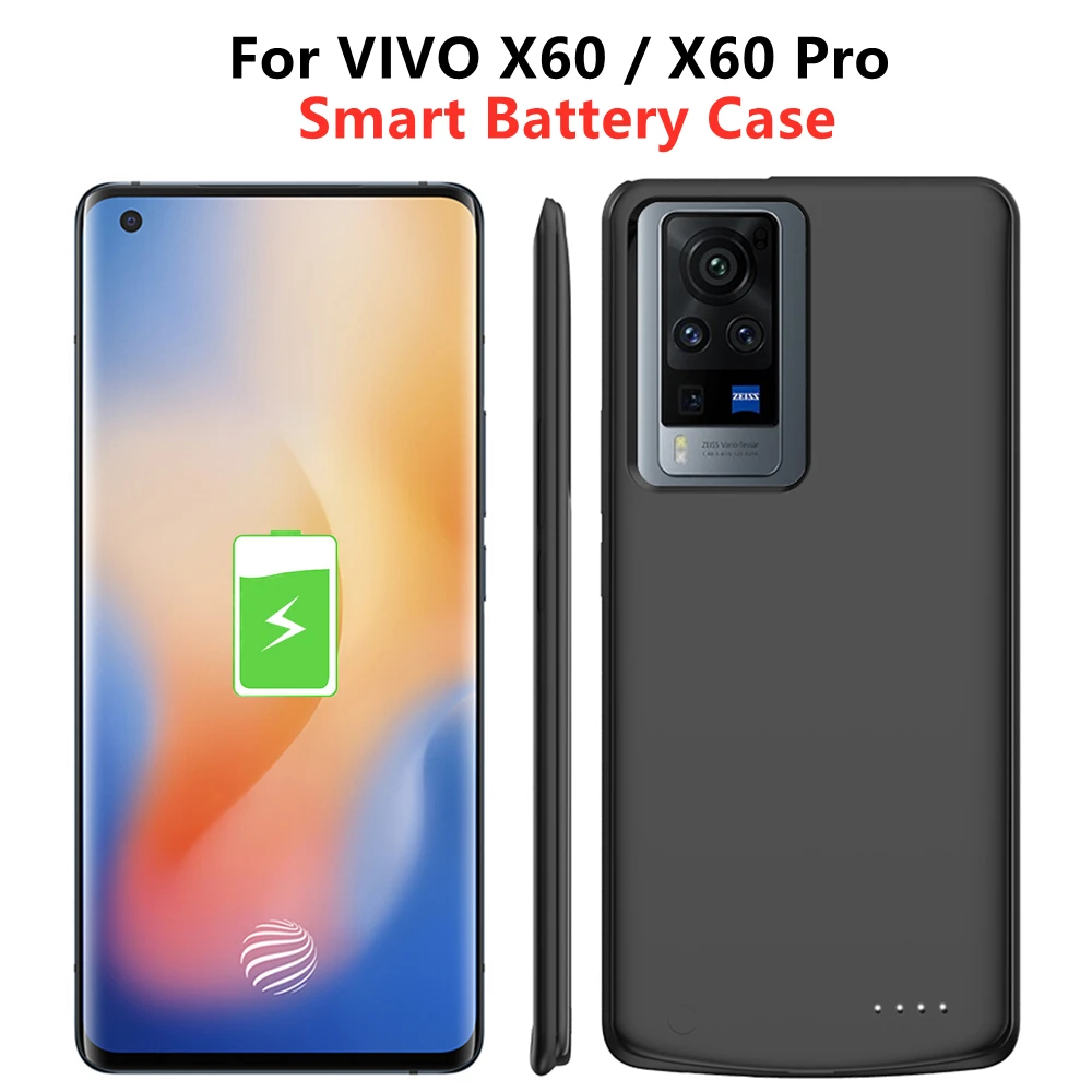 10000mAh Charging Case For VIVO X60 Pro V2046 Battery Cases Portable Charger Power Bank Cover For VIVO X60 V2045 Power Case