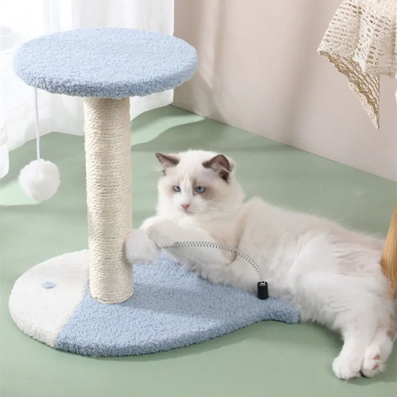 

Cat Scratcher Cat Climbing Frame Scratching Post for Cats Furniture Jump Exercise Cats Scratchers with Plush Balls Pet Products