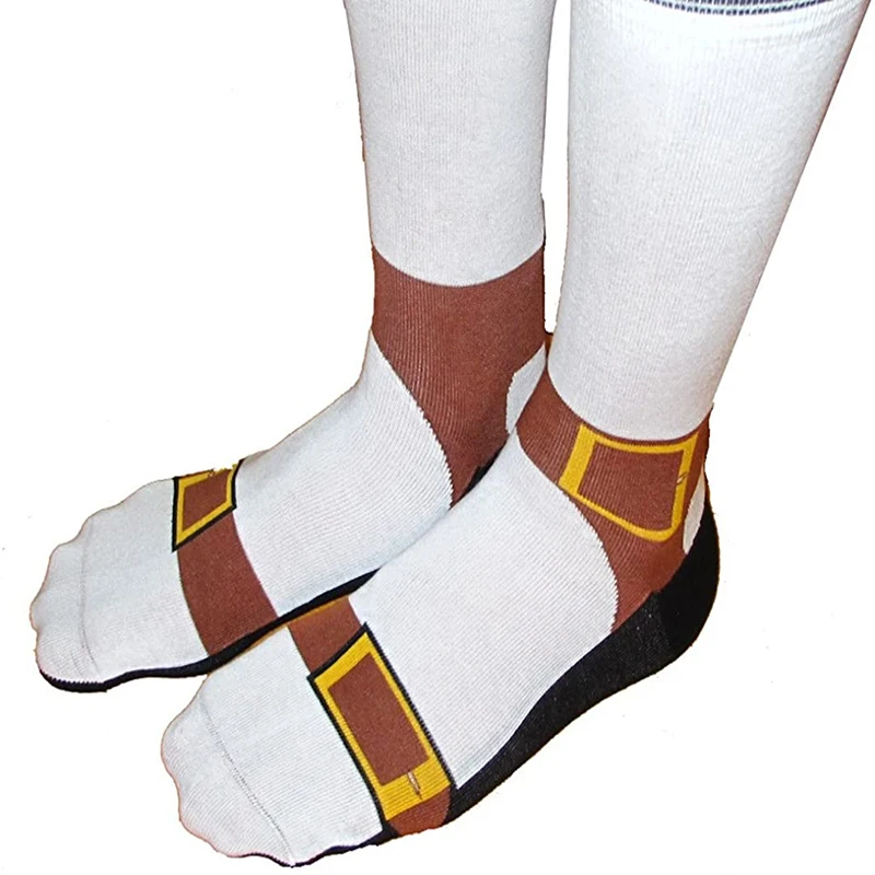 Socks That Make It Look Like You Wear Sandals Anti-Slip Fun Socks Comfy Summer Soft Cotton Socks Floor Socks Unisex LL@17