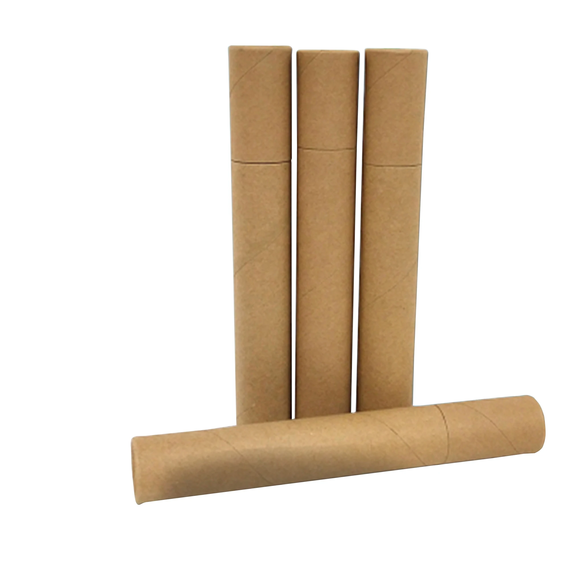 Round Kraft Shipping Mailing Packaging Cardboard Tube Cylinder, Customized Size, Postal Shipping, Paintings and Posters, 10 PCs