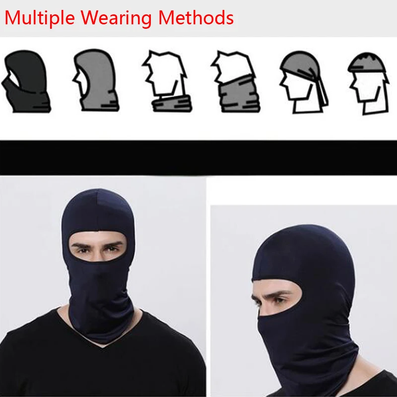 Outdoor Head Neck Balaclava Motorcycle Bicycle Cycling Full Face Hat Mask Cover Winter Warm Windproof Dustproof Protection