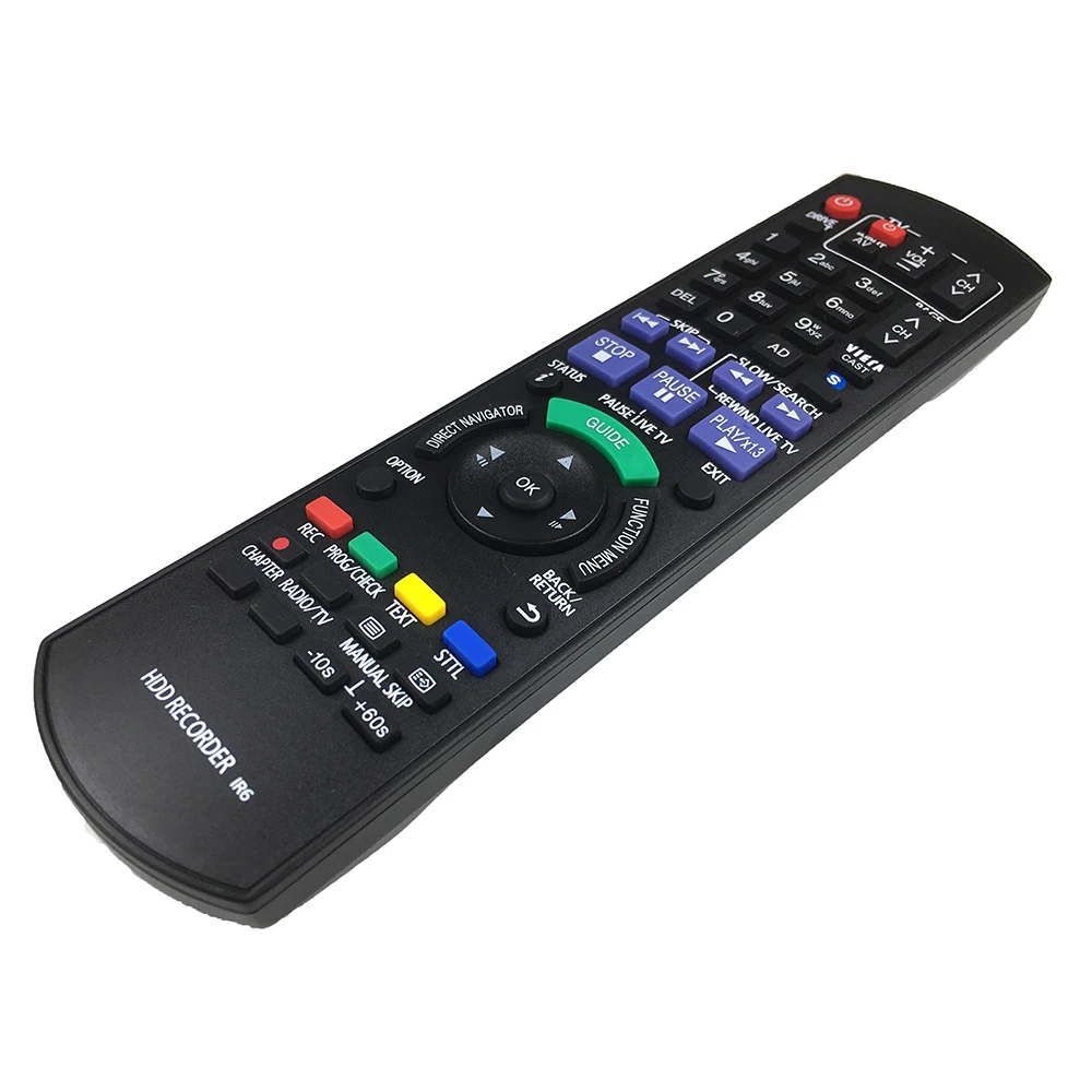 For Panasonic N2QAYB000618 Genuine HDD DVD IR6  Recorder Remote Control DMR-HW100 DMR-HW100EBK  DMR-HW200 DMR-HW120 DMR-HW220