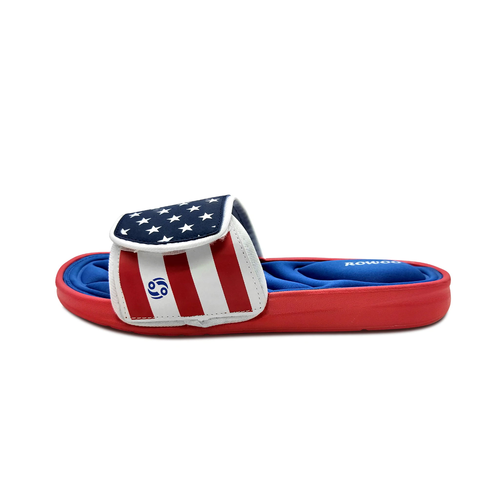 Men\'s Massage Slip on Cozy Memory Foam Flip Flops Pool Shoes slides sandals fashion Star Stripe Footwear wholesale dropshipping