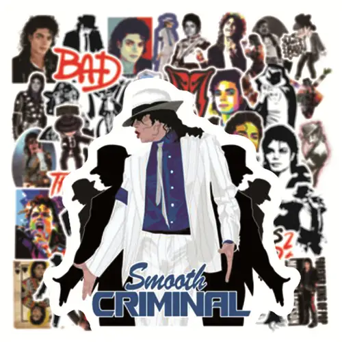 10/30/50PCS Rock Star Singer Michael Jackson Graffiti Stickers Motorcycle Luggage Guitar Skateboard Classic Toy Cool Sticker - Image 4