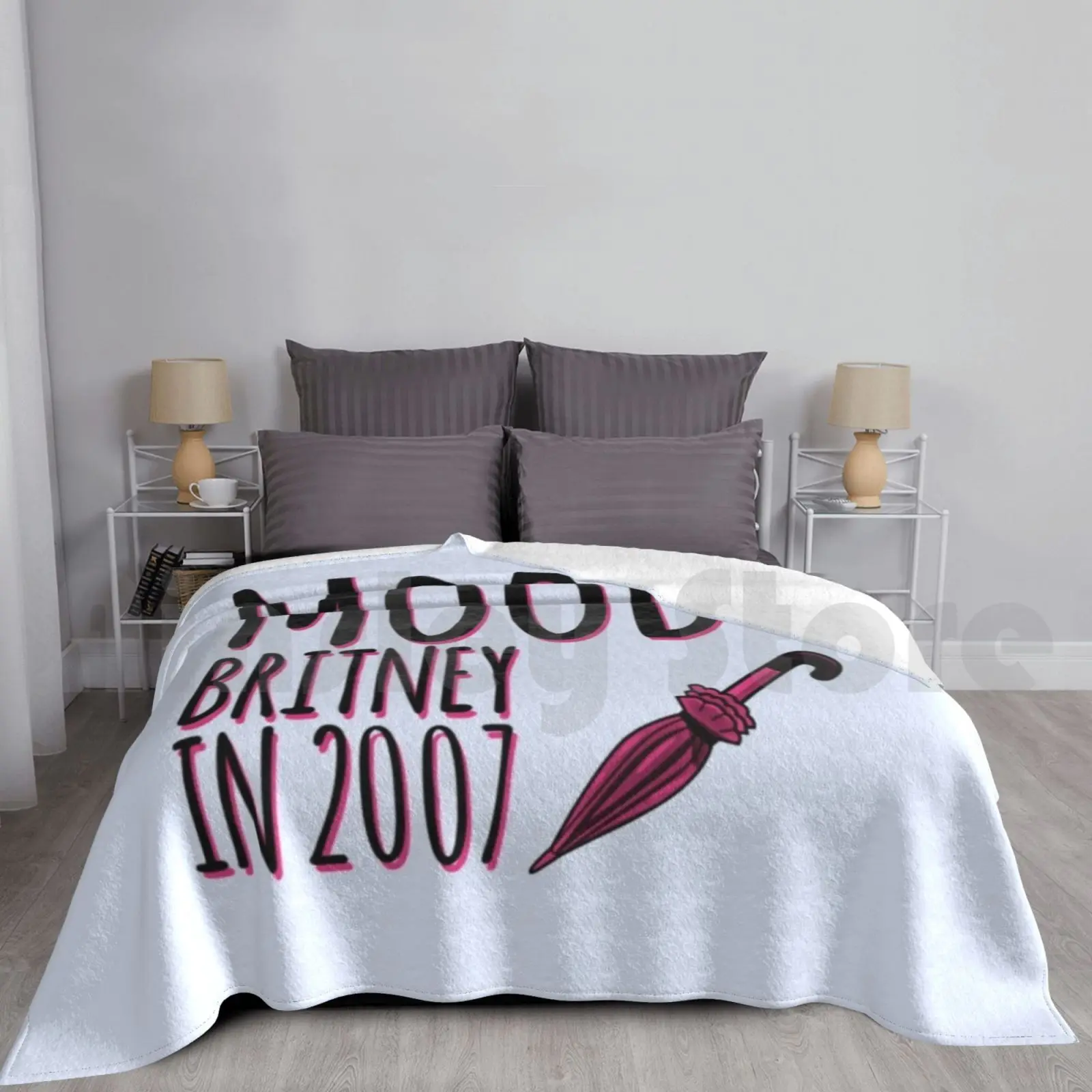 Mood ( Britney ) Blanket For Sofa Bed Travel Britney Spears Umbrella Breakdown Pop Icon Pop Idol