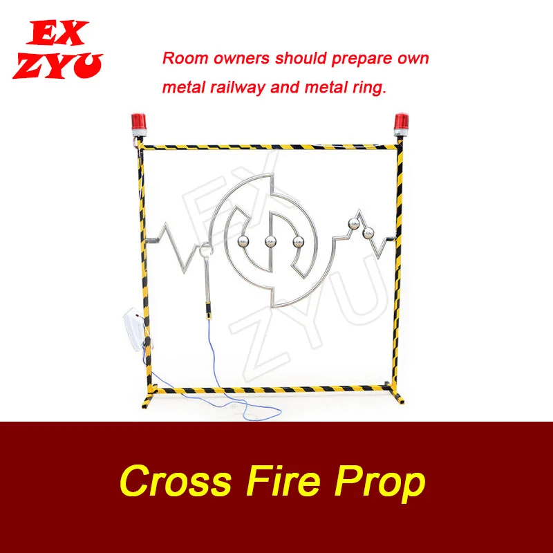 Cross Fire Prop real life escape room go through all the sliderway to unlock to unlock the chamber room EXZYU