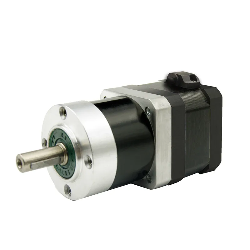 motor de passo nema17 02n m29oz in com caixa engrenagem planetaria 41 51 101 161 201 251 401 501 1001 relacao do redutor 15a fios 01