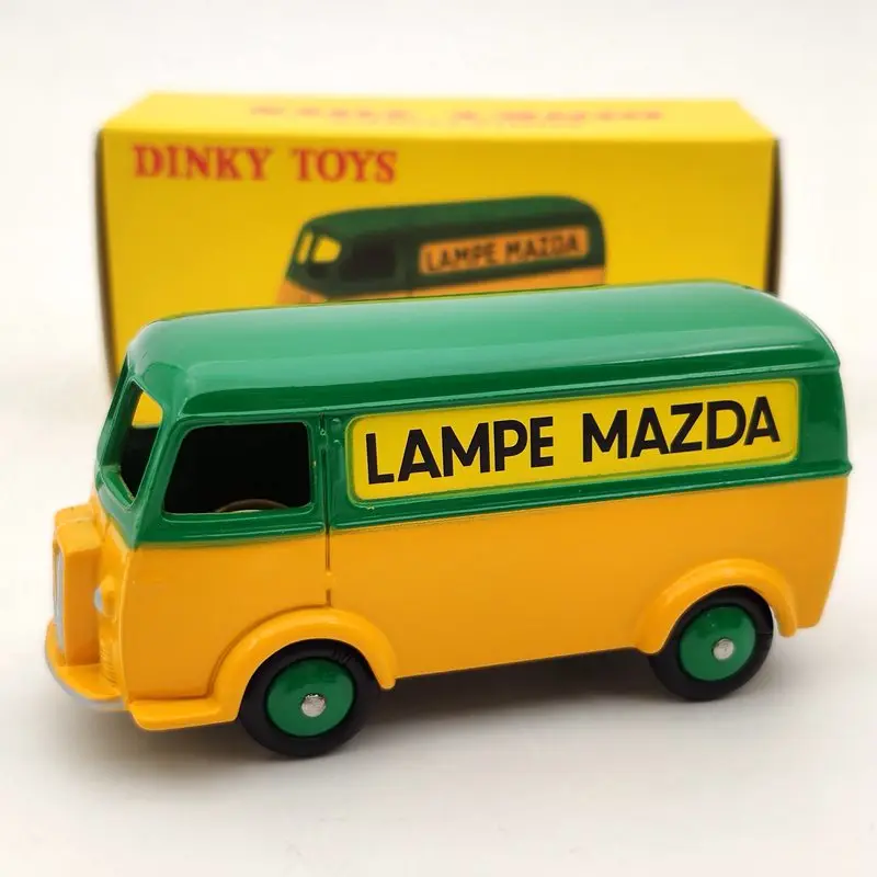 1/43 Atlas Dinky Toys 25B For P~geot Fourgon Tole D.3.A LAMPE MAZDA Green Diecast Auto Car Gift Collection