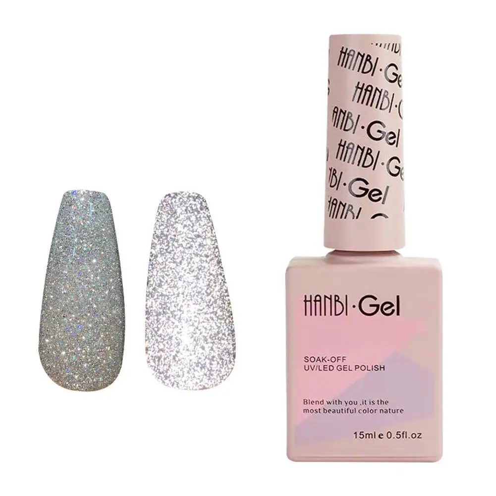 Nail Polish Pastel Painting Reflective Glitter Gel For Nails Art Diamond UV Gel Hybrid Soak Off UV Gel