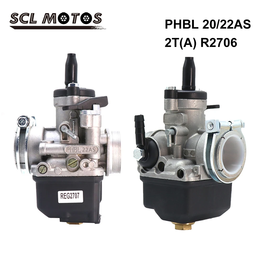 SCL MOTOS 20mm 22mm Motorcycle Carburetor PHBL 20AS/22AS Carburador Carb For the Biland 250 Tiger Cub 2T Motorbike Accessories