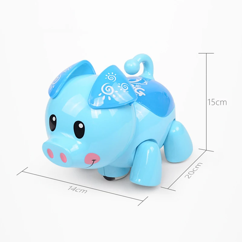 Electronic toy car Cute piggy model Universal walking music cool lighting Interactive Cartoon Pig Electric Virtual Pets kids boy