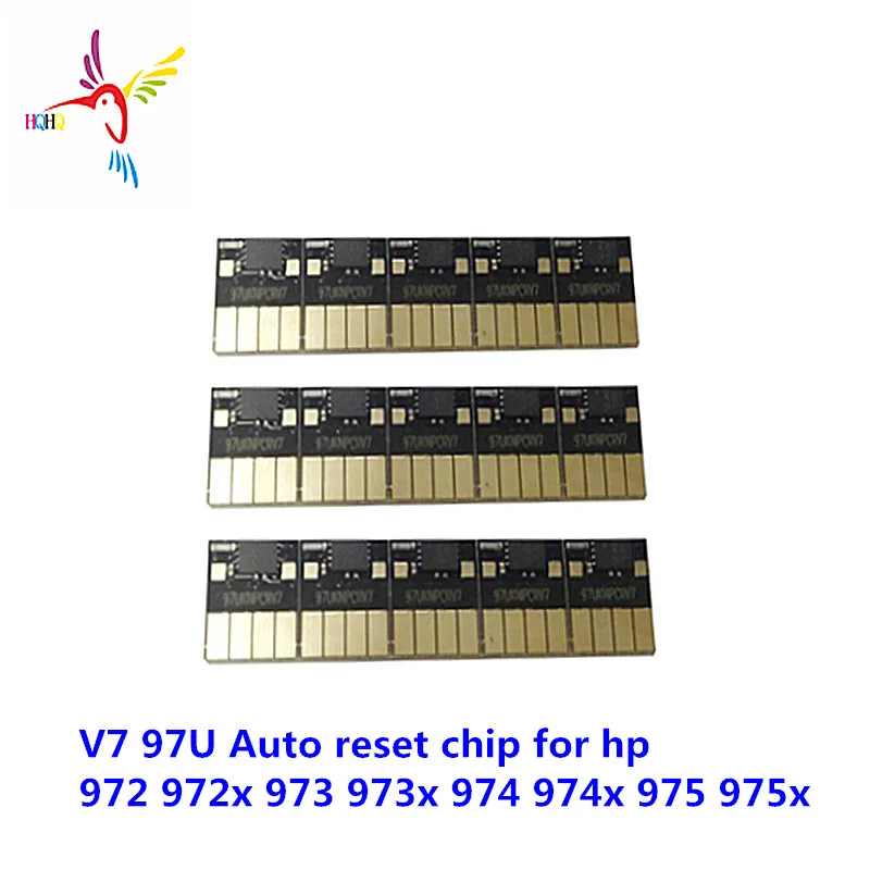 V7 97U Auto Reset Chip for Hp 972 972x 973 973x 974 974x 975 975x ARCPagewide 477dw 452dw 352dw 377dw 552dw Ect