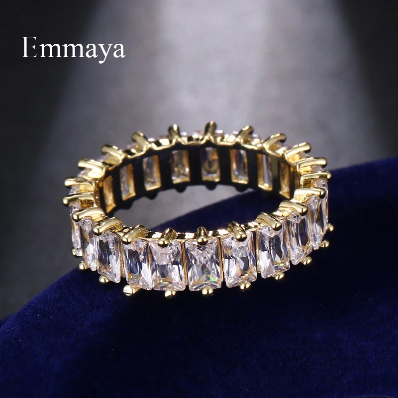 Emmaya New Design Classic Style Exquisite Cubic Stone Ring For Women Paety Decoration Luxury Jewelry Fashion Statement