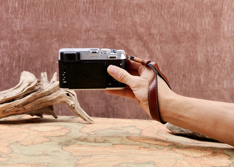 حزام كاميرا Fujifilm الأصلي ، جلد طبيعي ، مقبض DSLR عتيق ، لـ Fujifilm XT10XT20 X100F XPRO2 XT30 XT3