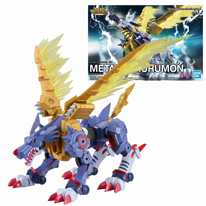 Original em estoque bandai figura-ascensão padrão anime digimon omegamon garurumon angemon alphamon guerra greymon figura modelo de ação