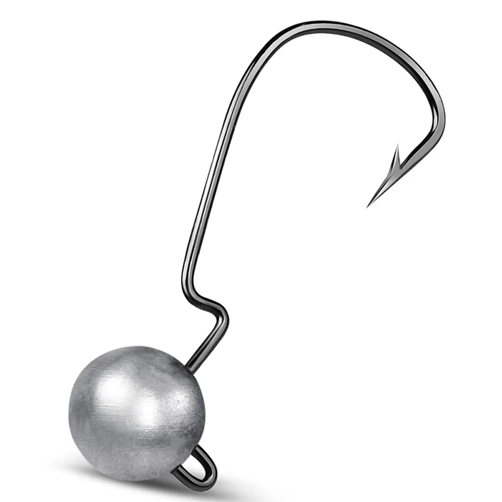 10 Stück Jigging Metallköder-Haken 3,5/5/7/10g Gewichte Breite Offset-Angelhaken Weiche Köder-Jigs mit Widerhaken für Barsch-Angeln – Detail 10