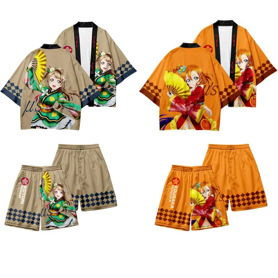 Anime Love Live Nozomi Tojo Cosplay Costume Haori Japanese Kimono Cardigan Shirt Harajuku Jackets Halloween Party for Men Women